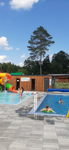 Domki letniskowe w ośrodku Sokół Radawa